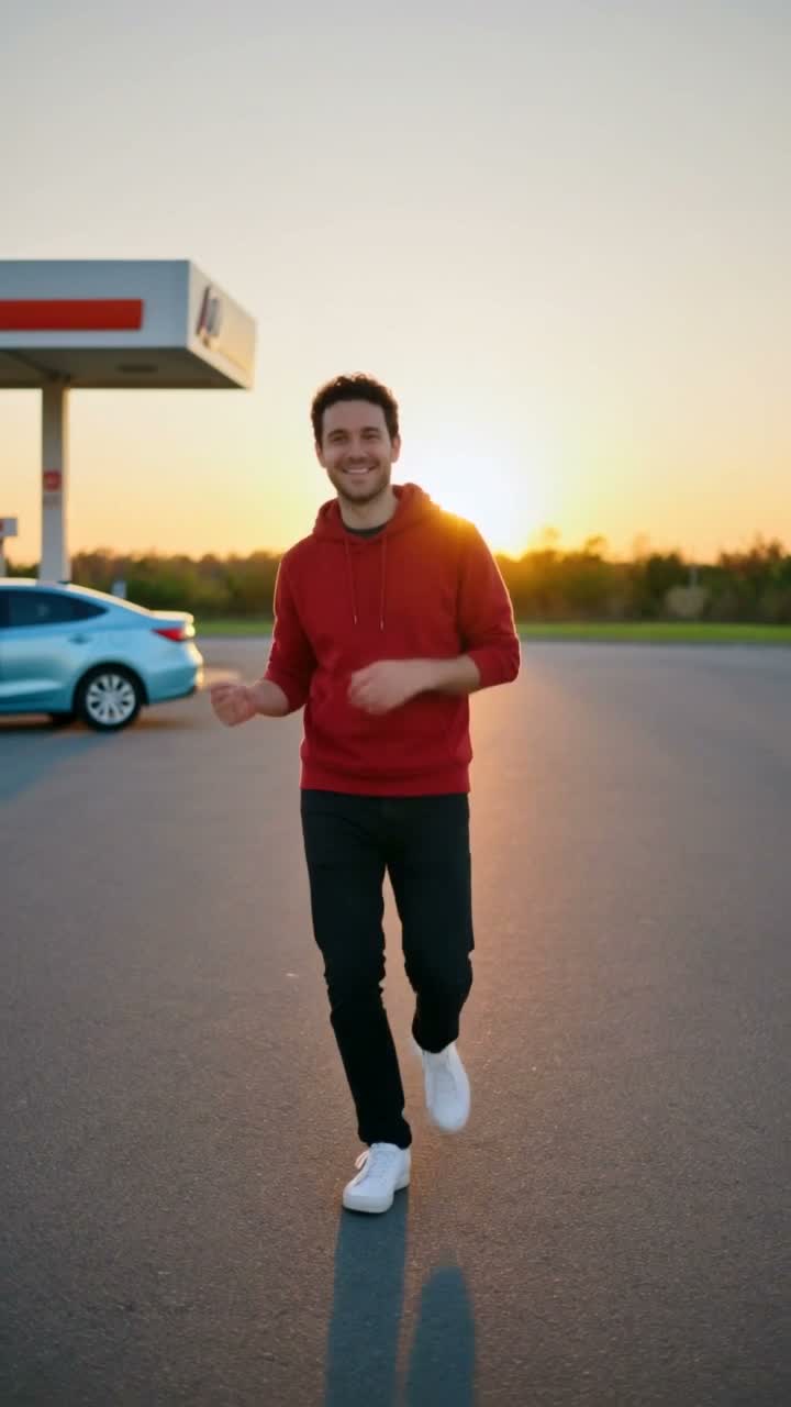 Gas Station Dance AI example with three people